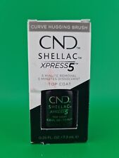 CND Shellac Nail Polish Kit with Xpress5 Top Coat 7.3mL - Salon-Quality Finish