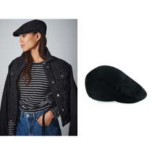 Vintage Herringbone Flat Cap -