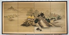 Japanese 4-Panel Byobu