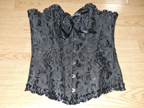 Gorgeous black boned corset - boned,