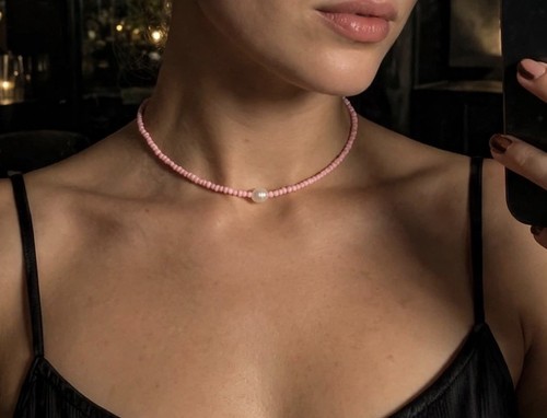 Handmade rose coral - coral,