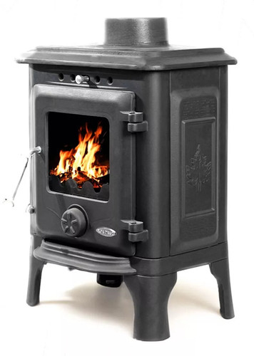 York wood stove burning - york,