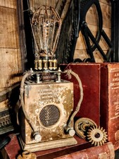 Upcycled Voltmeter Lamp