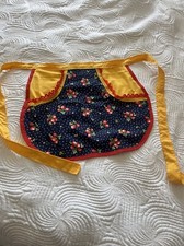 Lovely Pinny Apron Yellow Strawberry Never Worn Homemade Cottage Core Country