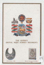Gale & Polden Military Badges The Queen's Royal West Surrey Regiment   #171
