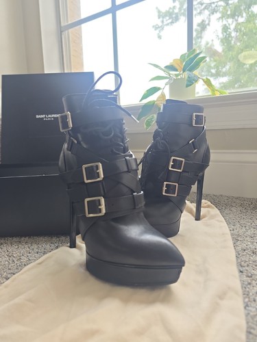Saint laurent black leather - laurent,
