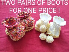Handmade Crochet Baby Booties