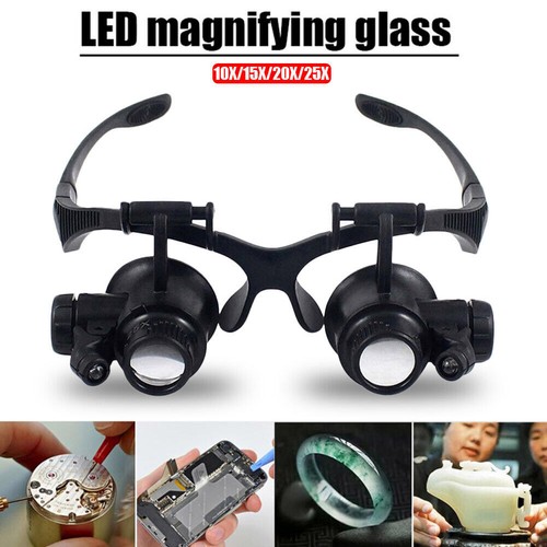 Jeweler watchmaker with led - jeweler,