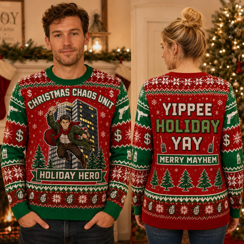 Retro 80s christmas ugly - 80s,