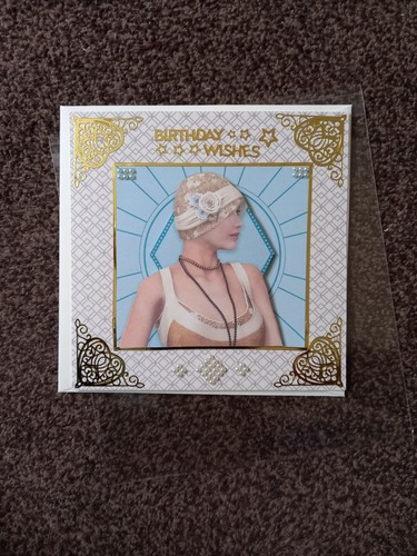 Handmade art deco birthday - art,
