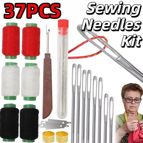 37pcs big eye - big, needles