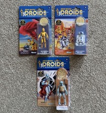 Star Wars Droids R2-D2 C-3PO, Boba Fett Figure 50th Anniversary Vintage SET X 3