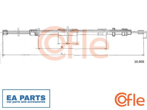 Cable parking brake for - cable,,