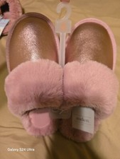 Metallic Faux Pink Leather