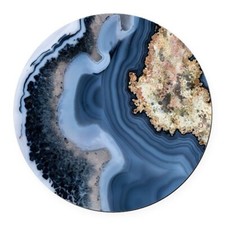 Marble BLUE Drink Coasters
