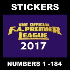 Merlin 2017 Premier League stickers # 1 - 184