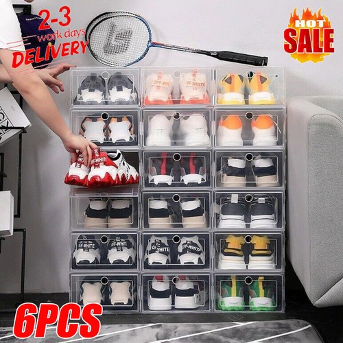 White plastic shoe - white, storage