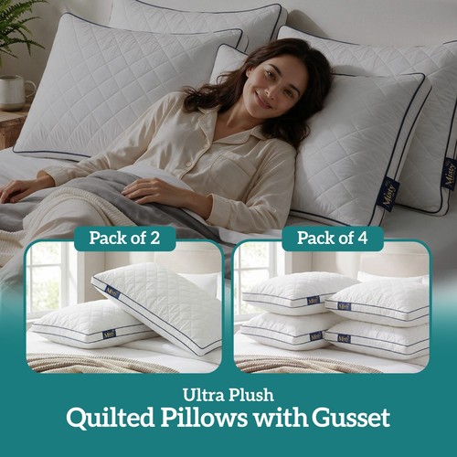 Filled bed pillows - bed,