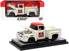 1956 Ford F-100 Pickup Truck Wimbledon White/Red Top Crane Cams Limited 1/24