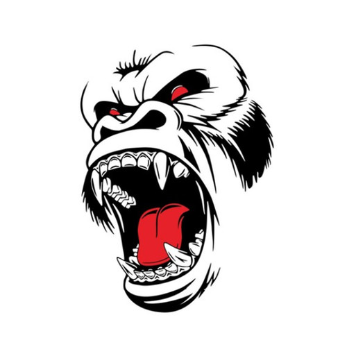 Stickers horror ape totem - stickers,
