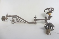 Large Victorian Brass Gas Wall