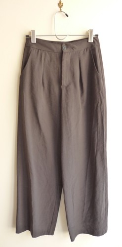 Linen look trousers charcoal - linen,
