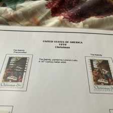 USA 1970 THE NATIVITY STAMP INCLUDING PRECANCELLED