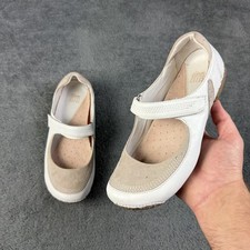 Clarks Womens Active Air Mary Jane Leather Suede Sandals Beige Cream UK 5.5 D