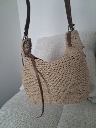 Straw woven crossbody - straw, bag