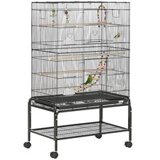 Pawhut bird cage with stand - cage,,
