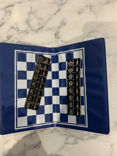Vintage portable travel chess - travel,