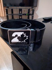 Dsquared2 Black Leather Plaque Belt 36" (90cm) Made in Italy.   RRP £230