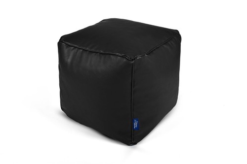 Soft faux leather square - faux, cube