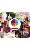 Prize Wheel Acrylic Dry Erase Fortune Spinning Wheel Tabletop Stand Win Game