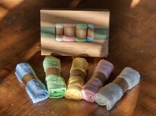 Eco Friendly Coloured Bamboo Facial Wash Cloths/ Baby Wash Cloths..