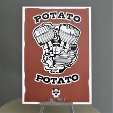 A4 Poster - Harley WL Engine Drawing