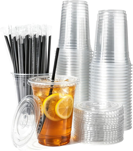 Clear plastic cups with lids - clear,