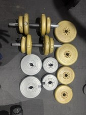 Dumbbell And Weights Set  -  2 X 4.5kg, 2x2kg, 2 X 4kg, 4 X 1.1 Kg, 4 X 2.3kg