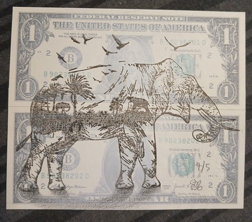 Elephant real dollar money - dollar,