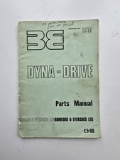 BOMFORD DYNA-DRIVE PARTS CATALOGUE