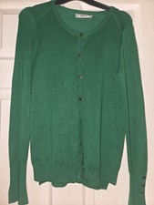 Green Zara Knit Cardigan With