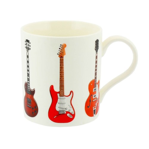 Guitar motive white fine china - motive,