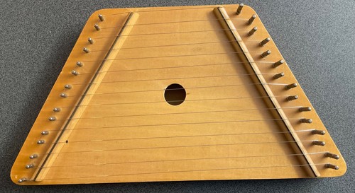 Vintage wooden lap harp - vintage, harp/table
