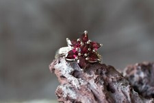 Rajasthan Garnet & White Topaz