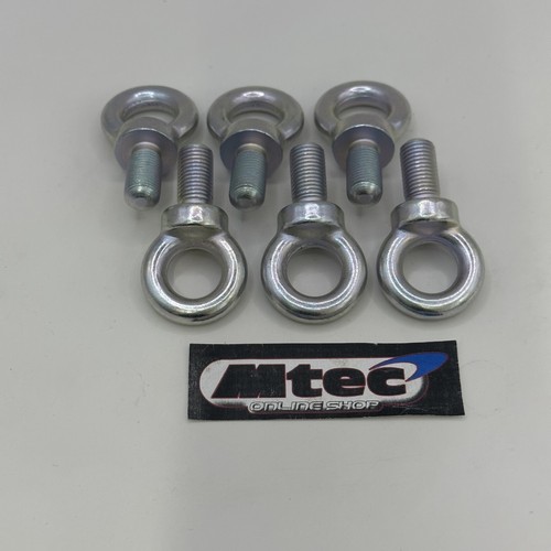 Seat belt harness eye bolt - 6x,