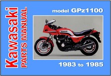 KAWASAKI Parts Manual GPz1100