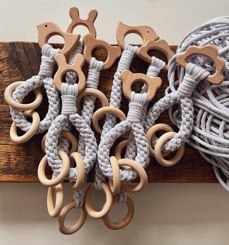 Macrame teether baby teeting - teether,