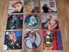 9 x sam fox vinyl lps / 12" picture discs / posters