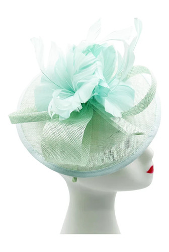 Flower feather hair hat - hair,