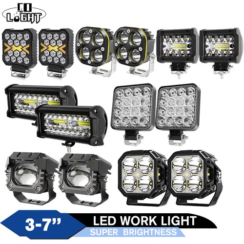 Pair led work lights - pair, bar